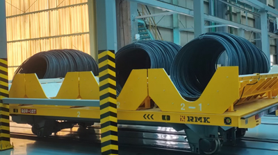 Pozoruhodný automatizovaný přenosový vozík - RGV Transport Cart