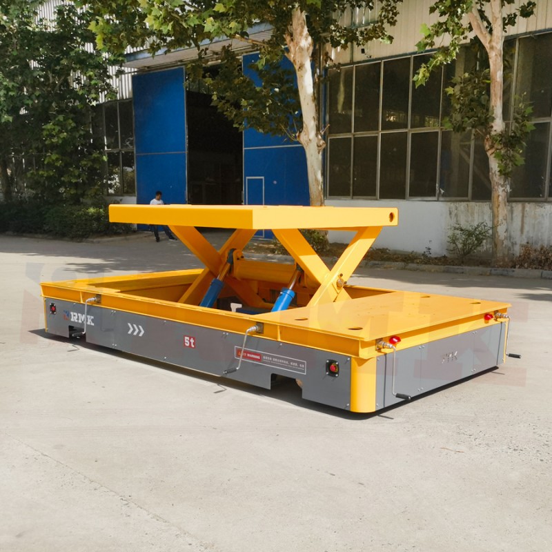 5 Tons nůž Lift Omnidirectional Mobilní řídící kolo Transfer Cart